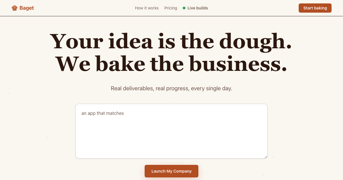 Logo de From idea to company.