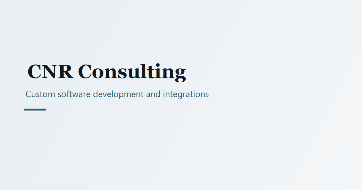 Logo de CNR Consulting