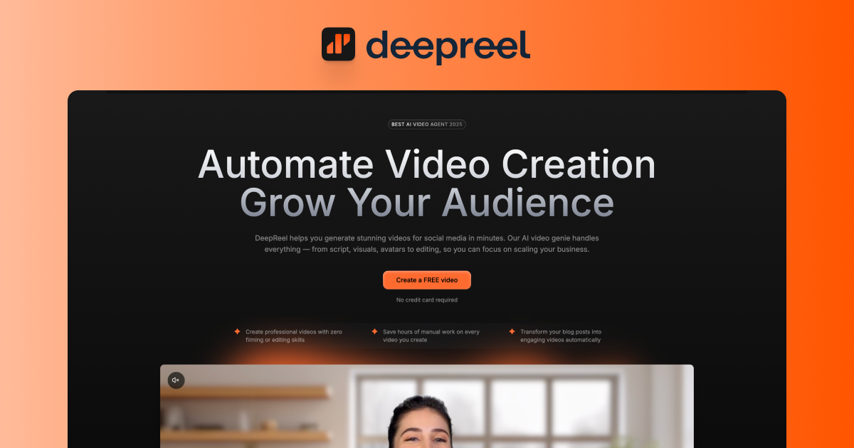 Logo de DeepReel