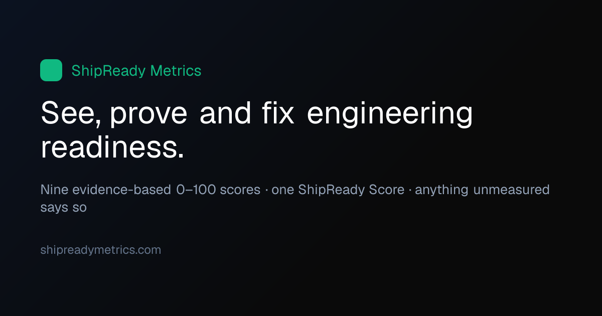 Logo de ShipReady Metrics