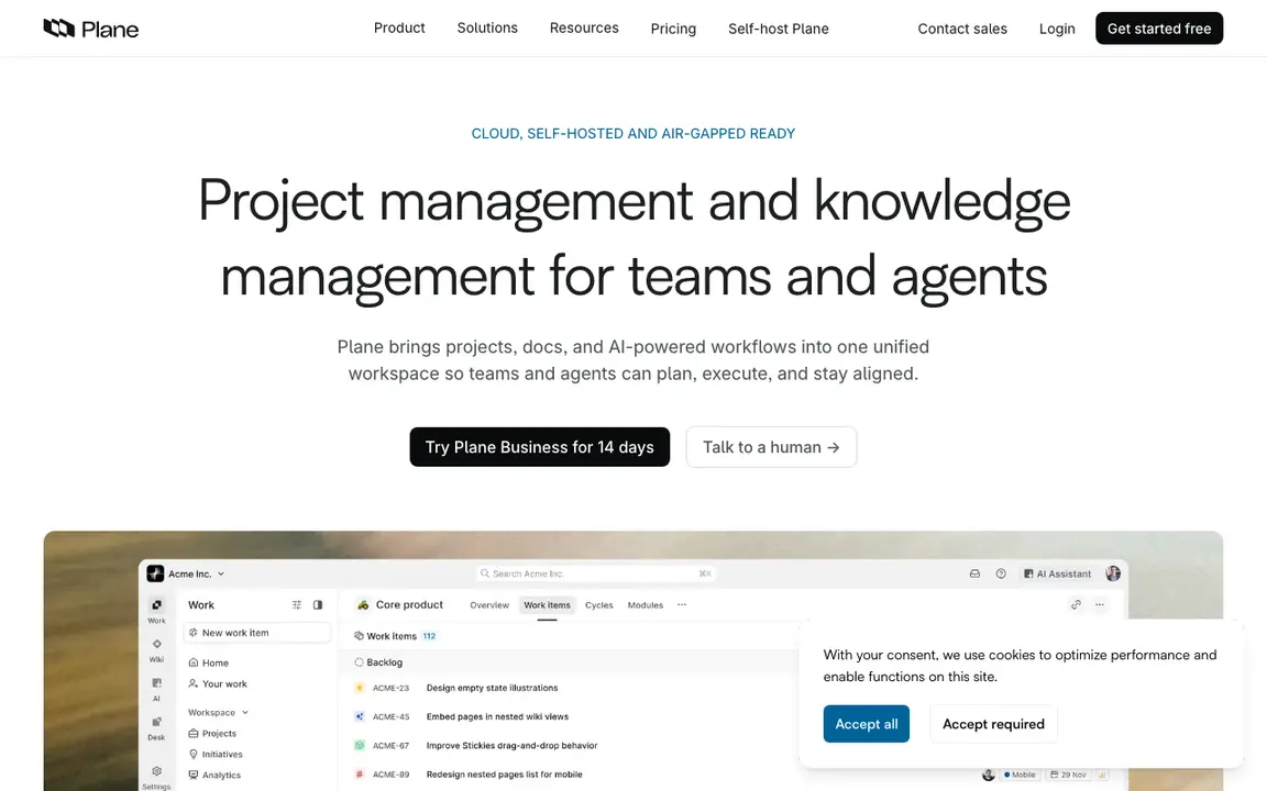 The Plane homepage, as a browser saw it on 2026-09-24