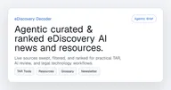 Логотип eDiscovery Decoder