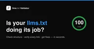 Logo de llms.txt Validator